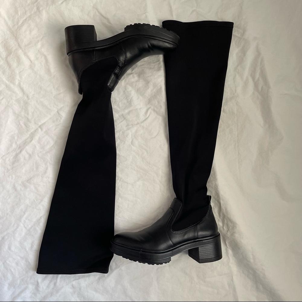 ZARA thigh high boots